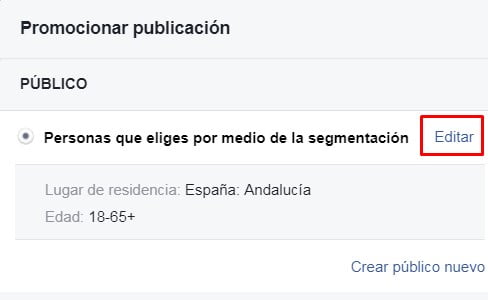Promocionar publicaciones de Facebook 2