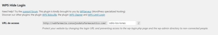 cambio de url