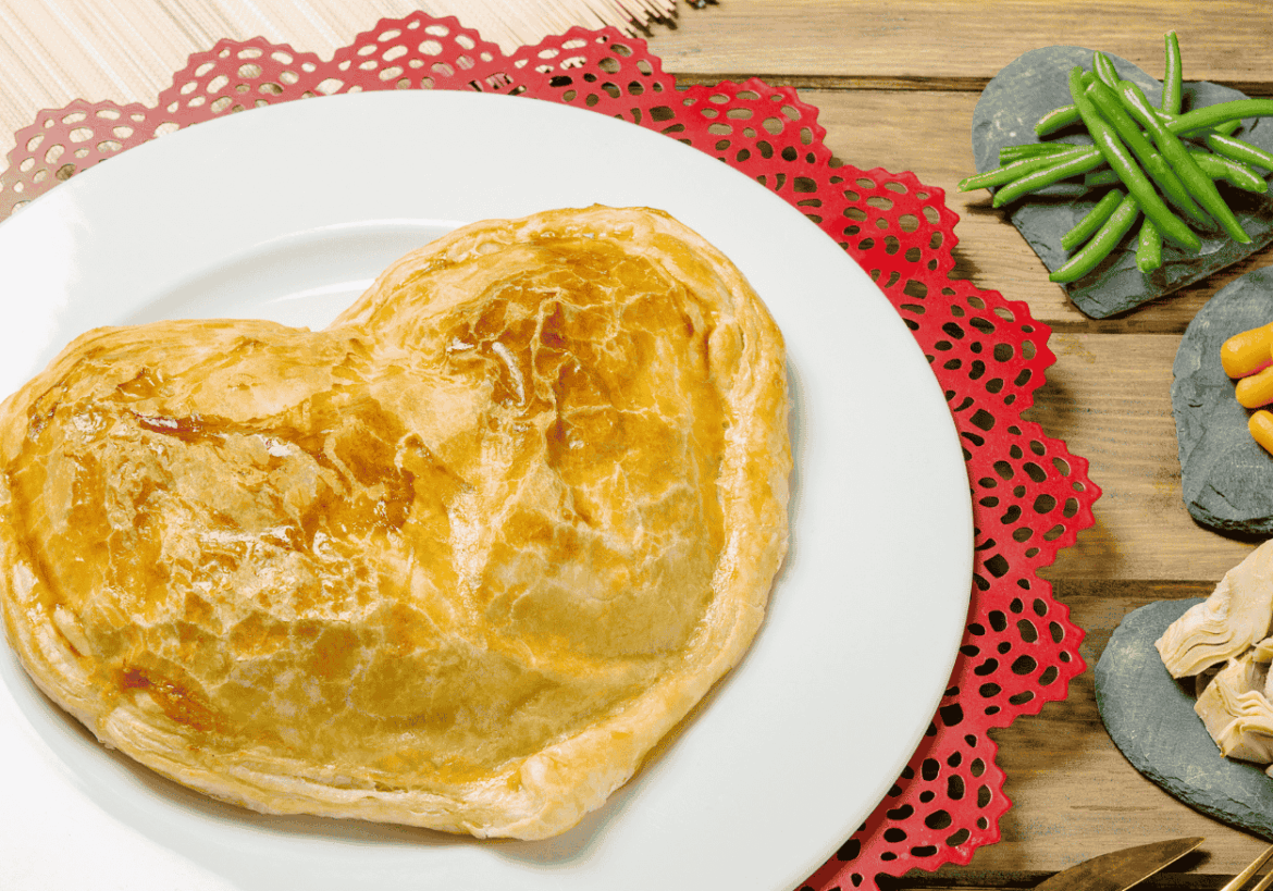 corazón de hojaldre